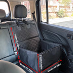 PawfectFriend Waterproof Pet Car Seat Cover – Folding Portable Rear Seat Protector for Dogs & Cats  Anti-Dirty, Scratchproof & Travel-Friendly Oxford Mat
